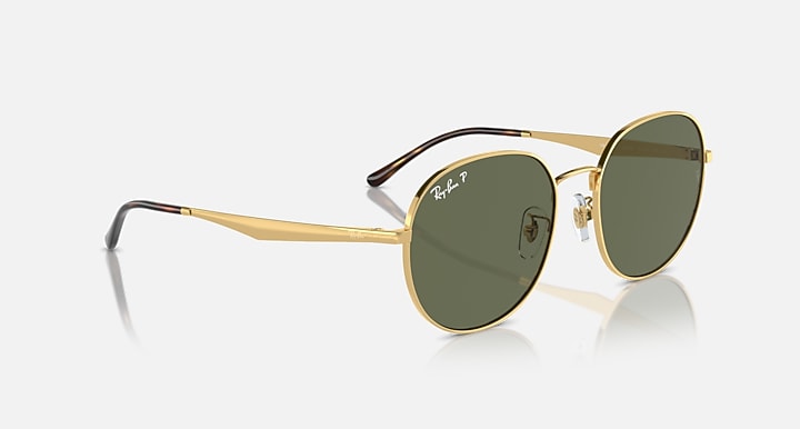 Ray-Ban RB3727D Arista Gold with Dark Green Polarized Solid Color lenses - Alternative