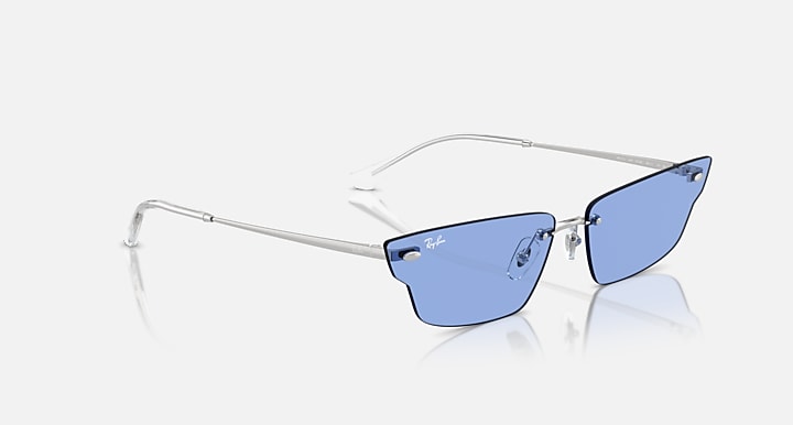 Ray-Ban ANH BIO-BASED LIMITED Silver with Blue Solid Color lenses - Alternative