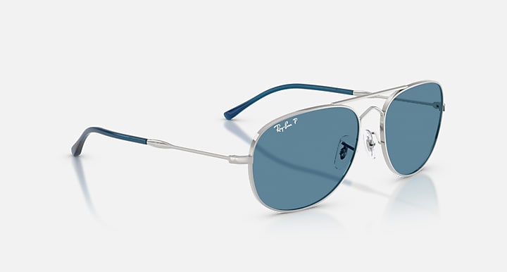 Ray-Ban BAIN BRIDGE POLARIZED+ LENSES Silver with Polarized+ Blue Polarized+ lenses - Alternative