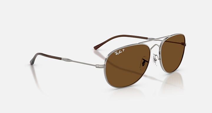 Ray-Ban BAIN BRIDGE Gunmetal with Polarized Brown Solid Color lenses - Alternative