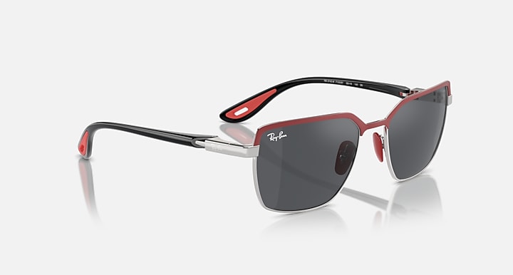 Ray-Ban RB3743M SCUDERIA FERRARI COLLECTION Red On Gunmetal; Black with Dark Grey Solid Color lenses - Alternative