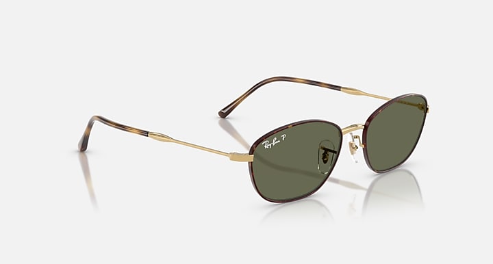 Ray-Ban RB3749 Havana On Gold; Gold with G-15 Green Polarized Solid Color lenses - Alternative