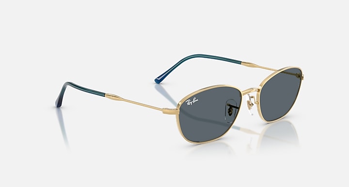 Ray-Ban RB3749 Arista Gold with Blue Solid Color lenses - Alternative