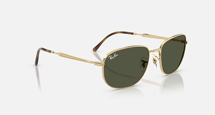 Ray-Ban RB3754 Arista Gold with Green Solid Color lenses - Alternative