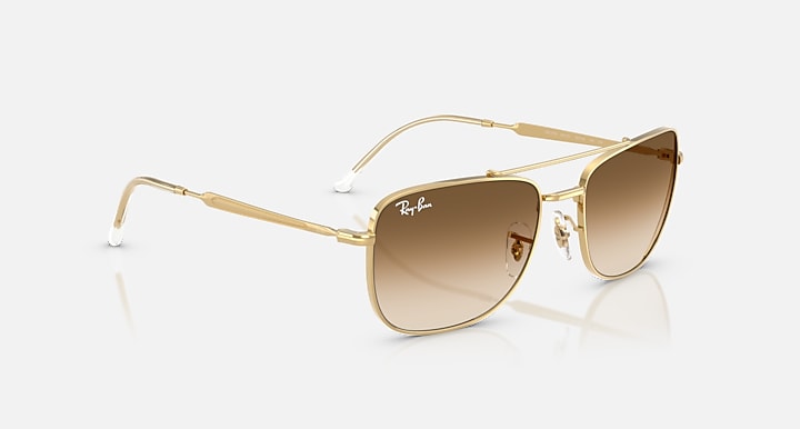Ray-Ban RB3755 Arista Gold with Clear Gradient Brown Gradient lenses - Alternative