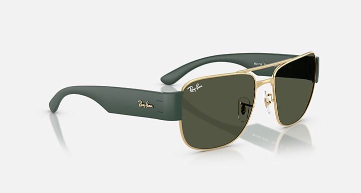 Ray-Ban RB3756 Gold; Sand Black with Green Solid Color lenses - Alternative