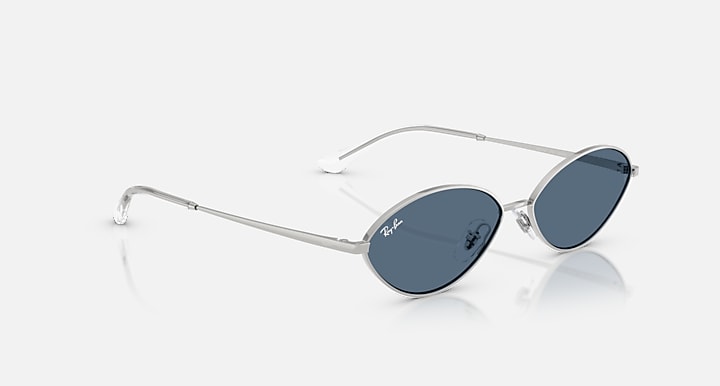 Ray-Ban KAI BIO-BASED Silver with Dark Blue Solid Color lenses - Alternative