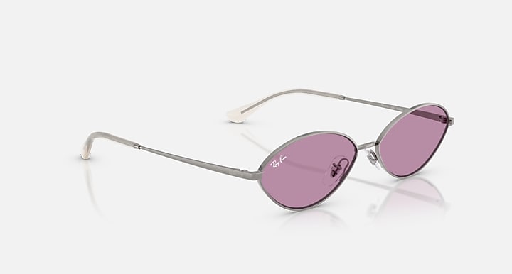 Ray-Ban KAI BIO-BASED Gunmetal with Dark Violet Solid Color lenses - Alternative