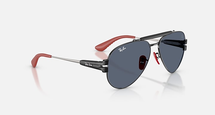 Ray-Ban RB3762M SCUDERIA FERRARI COLLECTION Black; Matte Black with Dark Grey Solid Color lenses - Alternative