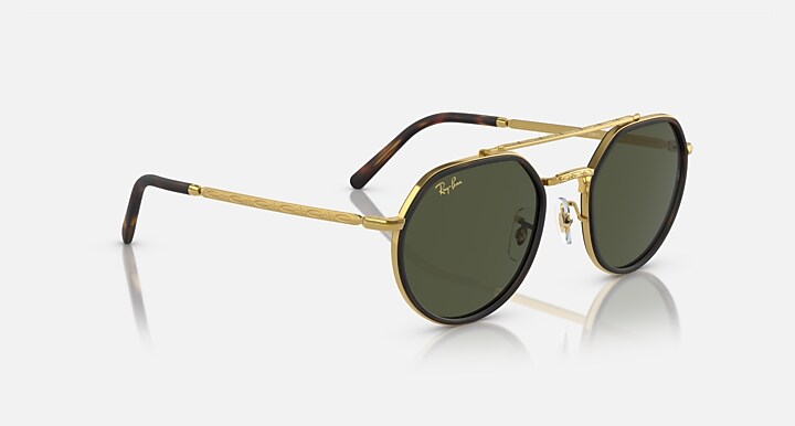 Ray-Ban RB3765 Legend Gold with Green Solid Color lenses - Alternative