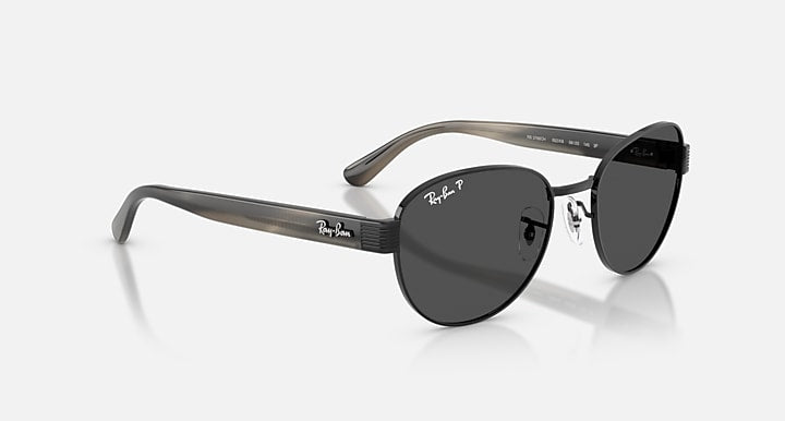 Ray-Ban RB3766 POLARIZED+ LENSES Black; Striped Grey with Polarized+ Dark Grey Polarized+ lenses - Alternative