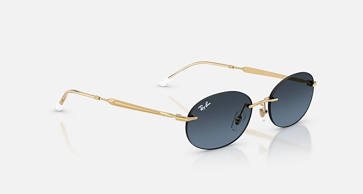 Ray-Ban RB3767 Arista Gold with Blue Gradient Dark Grey Gradient lenses - Alternative