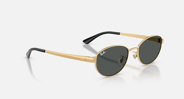Ray-Ban RB3774D Arista Gold with Dark Grey Solid Color lenses - Alternative