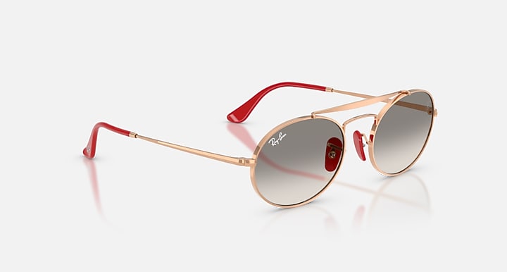 Ray-Ban RB3775M SCUDERIA FERRARI COLLECTION Rose Gold with Clear Gradient Grey Gradient lenses - Alternative