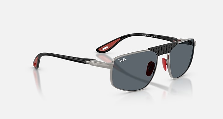 Ray-Ban RB3776M SCUDERIA FERRARI COLLECTION Gunmetal; Black with Blue Solid Color lenses - Alternative