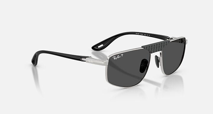 Ray-Ban RB3776M SCUDERIA FERRARI COLLECTION POLARIZED+ LENSES Silver; Black with Polarized+ Dark Grey Polarized+ lenses - Alternative