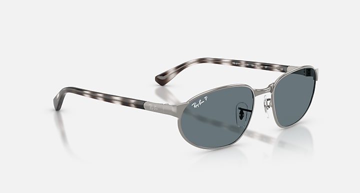 Ray-Ban RB3777 Gunmetal; Havana Grey with Dark Blue Polarized Solid Color lenses - Alternative