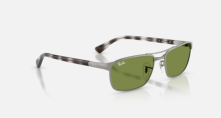 Ray-Ban RB3778 Gunmetal; Havana Grey with Green Solid Color lenses - Alternative