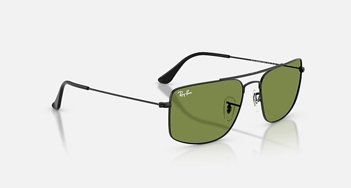 Ray-Ban EXPLORER III Black with Green Solid Color lenses - Alternative
