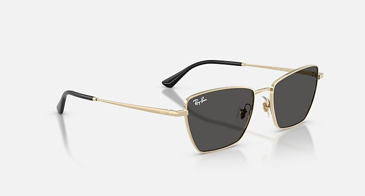 Ray-Ban DREA BIO-BASED Pale Gold with Dark Grey Solid Color lenses - Alternative