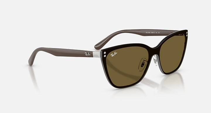 Ray-Ban RB3798D Silver; Brown with Dark Brown Solid Color lenses - Alternative