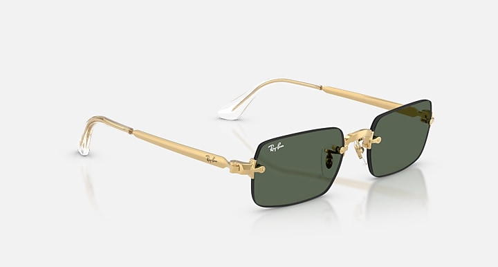 Ray-Ban RB3928 BY A$AP ROCKY Arista Gold with Dark Green Solid Color lenses - Alternative
