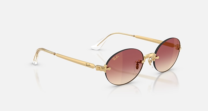 Ray-Ban RB3929 BY A$AP ROCKY Arista Gold with Clear Gradient Dark Violet Gradient - Mirror lenses - Alternative