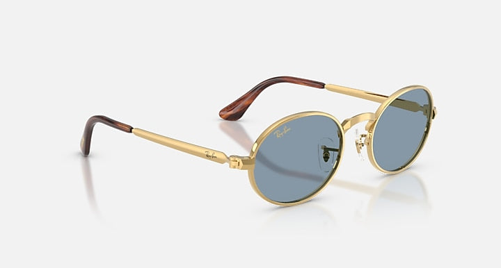 Ray-Ban RB3931 BY A$AP ROCKY Arista Gold with Blue Solid Color lenses - Alternative
