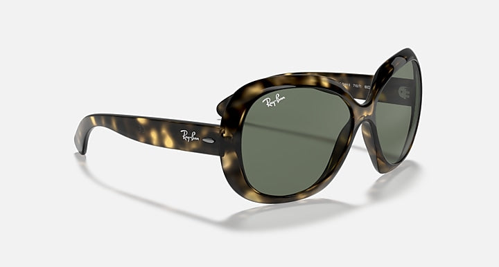 Ray-Ban JACKIE OHH II Light Havana with Green Classic Solid Color lenses - Alternative