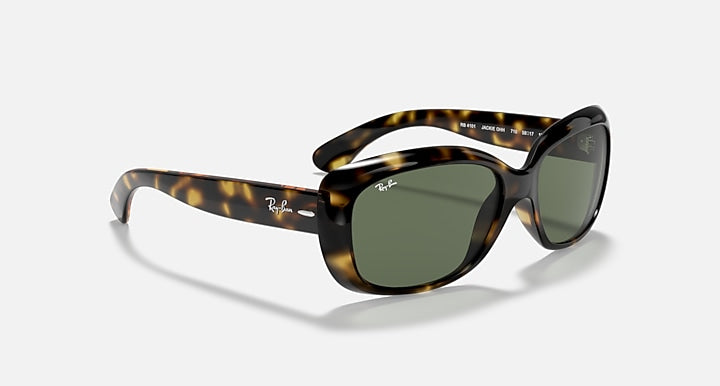 Ray-Ban JACKIE OHH Light Havana with Green Solid Color lenses - Alternative
