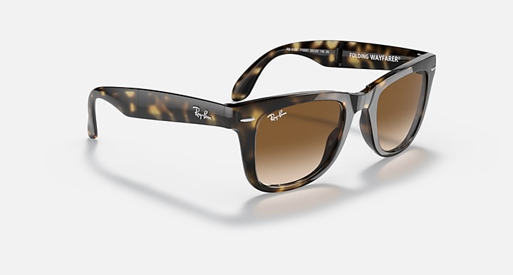 Ray-Ban WAYFARER FOLDING CLASSIC Light Havana with Light Brown Gradient Gradient lenses - Alternative