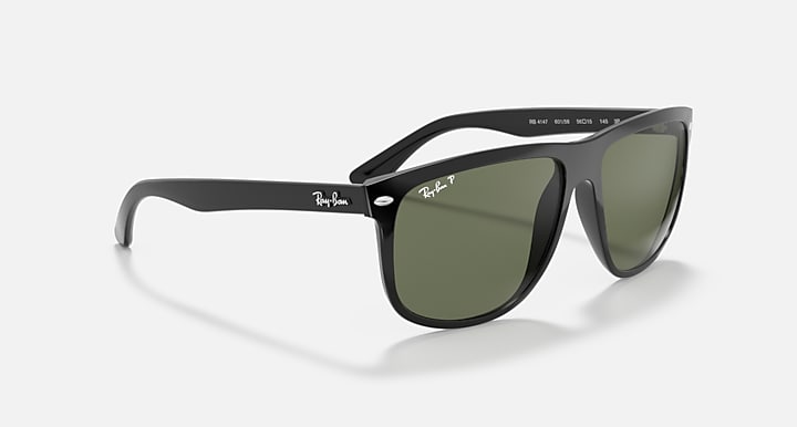 Ray-Ban BOYFRIEND Black with Dark Green Polarized Solid Color lenses - Alternative