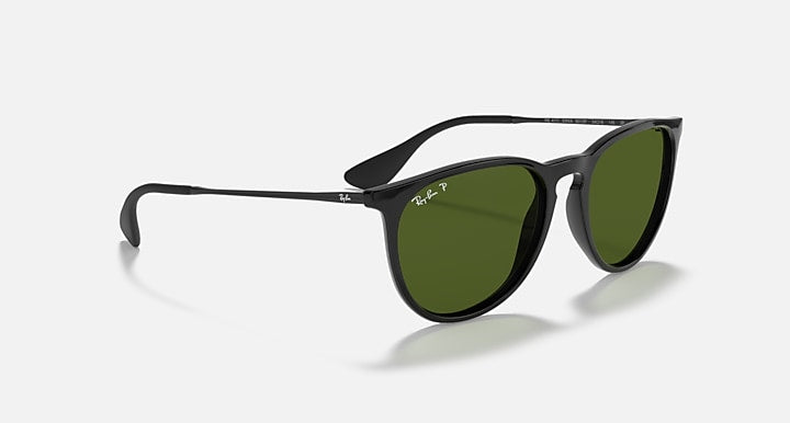 Ray-Ban ERIKA CLASSIC Black with G-15 Green Polarized Solid Color lenses - Alternative