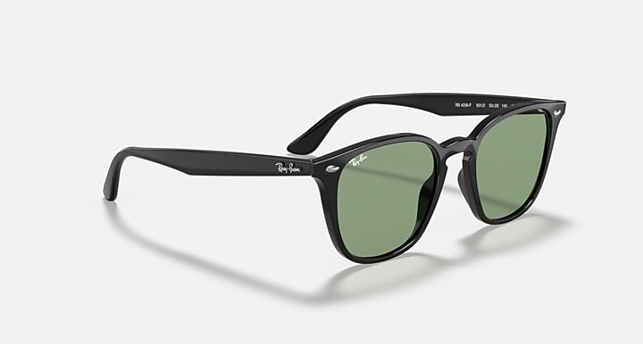 Ray-Ban RB4258 Black; Shiny Black with Light Green Classic Solid Color lenses - Alternative