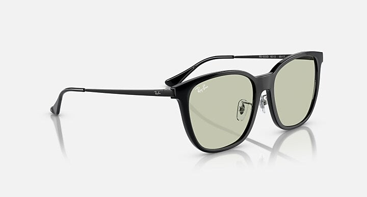 Ray-Ban RB4333D Black with Green Solid Color lenses - Alternative
