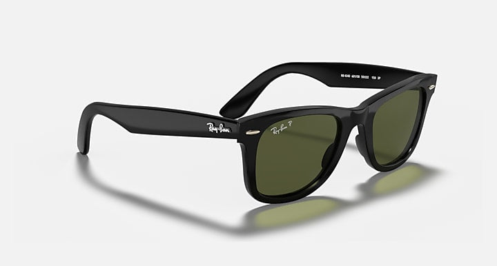 Ray-Ban WAYFARER EASE Black with G-15 Green Polarized Solid Color lenses - Alternative