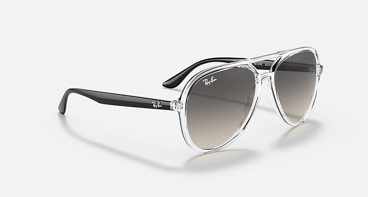 Ray-Ban RB4376 Transparent; Black with Grey Gradient Gradient lenses - Alternative