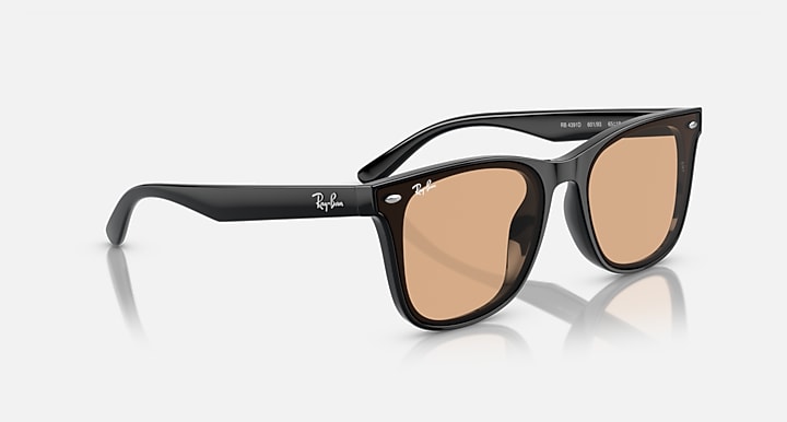 Ray-Ban RB4391D Black with Brown Solid Color lenses - Alternative