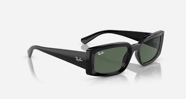 Ray-Ban KILIANE BIO-BASED Black with Dark Green Solid Color lenses - Alternative