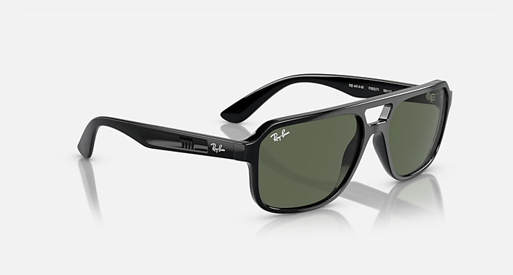 Ray-Ban RB4414M SCUDERIA FERRARI COLLECTION Black with Dark Green Solid Color lenses - Alternative