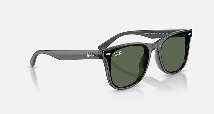 Ray-Ban RB4420 Transparent Grey with Dark Green Solid Color lenses - Alternative