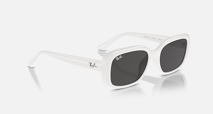 Ray-Ban RB4421D BIO-BASED White with Dark Grey Solid Color lenses - Alternative