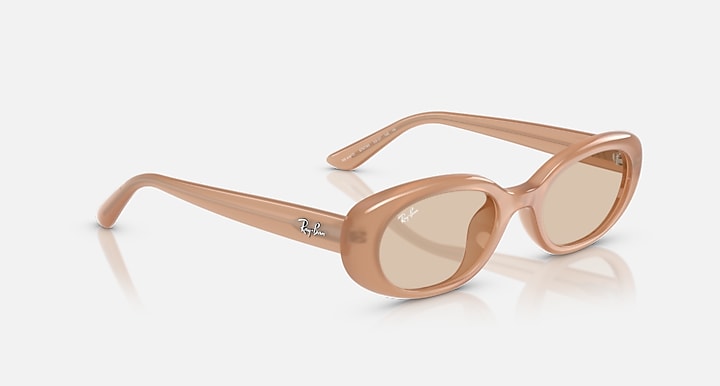 Ray-Ban RB4441D BIO-BASED Opal Beige with Light Brown Solid Color lenses - Alternative