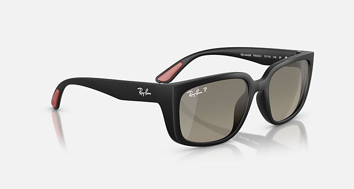 Ray-Ban RB4443M SCUDERIA FERRARI COLLECTION POLARIZED+ LENSES Black; Matte Black with Grey Mirror Polarized+ Polarized+ lenses - Alternative