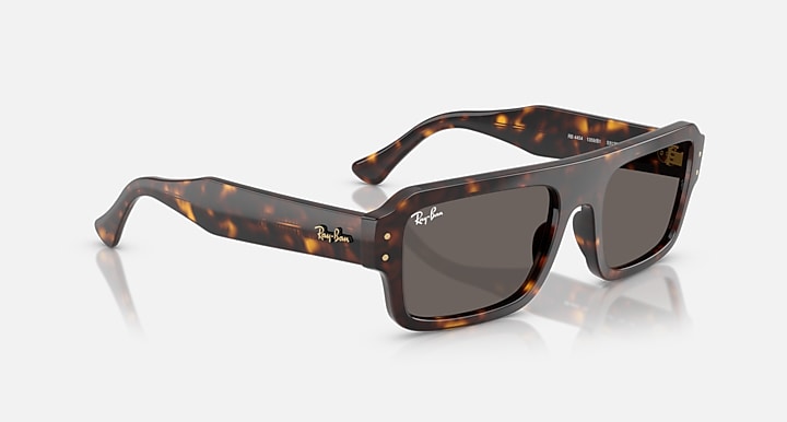 Ray-Ban FLACKO BIO-BASED Havana with Dark Grey Solid Color lenses - Alternative