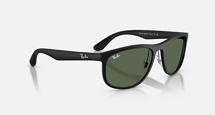 Ray-Ban RB4468 LITEFORCE Sand Black with Dark Green Solid Color lenses - Alternative