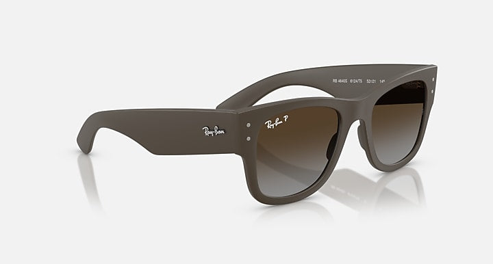 Ray-Ban MEGA WAYFARER LITEFORCE Sand Brown with Polarized Brown Gradient Gradient lenses - Alternative