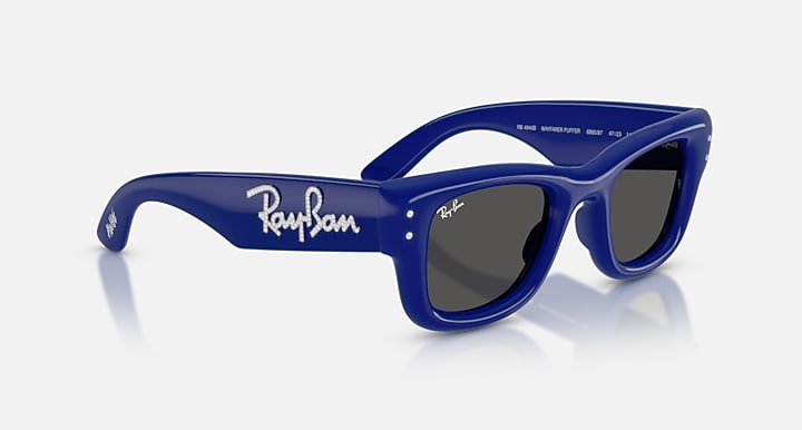 Ray-Ban WAYFARER PUFFER CRYSTAL EDITION Blue & Strass with Ultra Black Solid Color lenses - Alternative