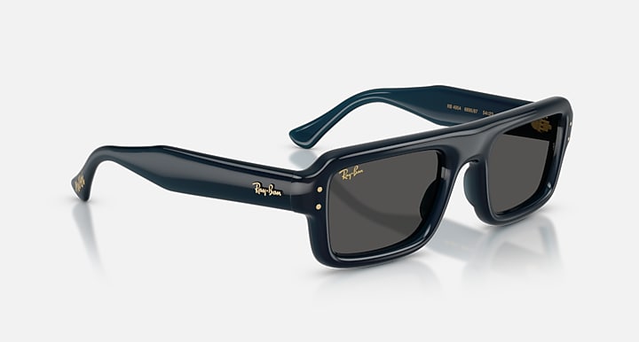 Ray-Ban FLACKO PUFFER Transparent Dark Blue with Ultra Black Solid Color lenses - Alternative