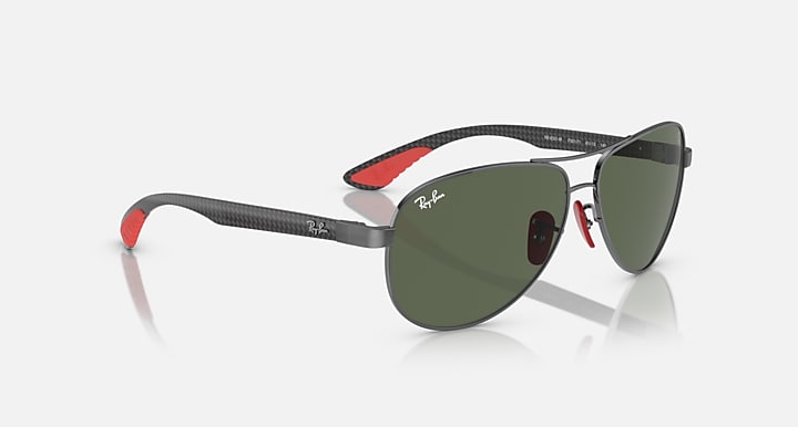 Ray-Ban RB8331M SCUDERIA FERRARI COLLECTION Gunmetal; Dark Carbon with Dark Green Solid Color lenses - Alternative